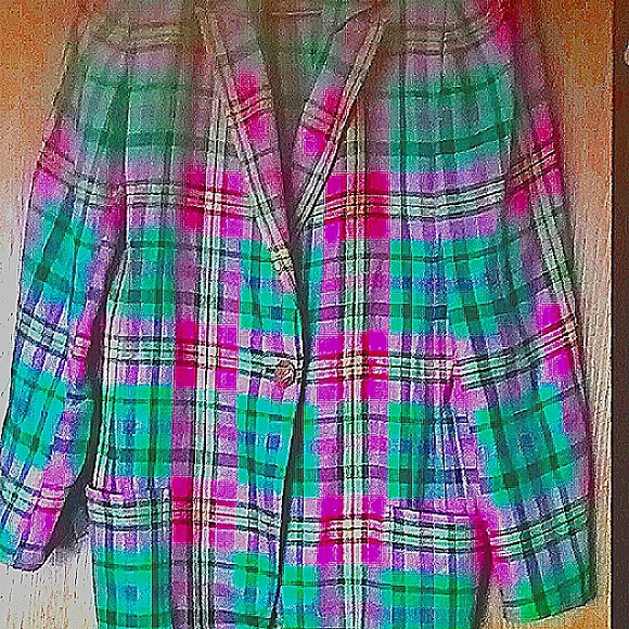 💋 SALE 90 s' vintage Emanuel Ungaro Paris linen jacket/blazer. - Picture 2 of 8